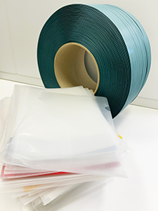 クリアホルダーをPPバンドにリサイクル